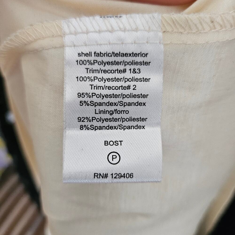 Venus Black and Nude Tulle Midi Dress - Picture 7 of 8